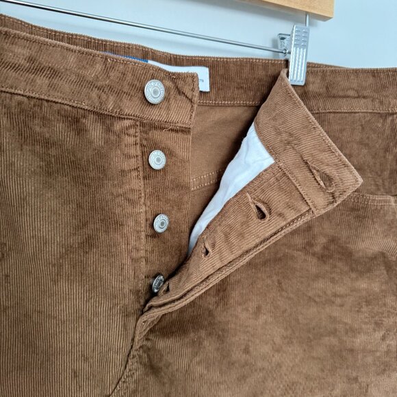 Old Navy High-Rise Brown Corduroy Skirt (16) - Picture 2 of 9